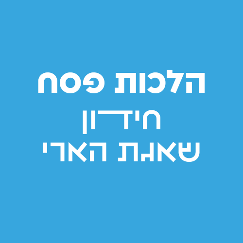 הלכות פסח חידון שאגת הארי