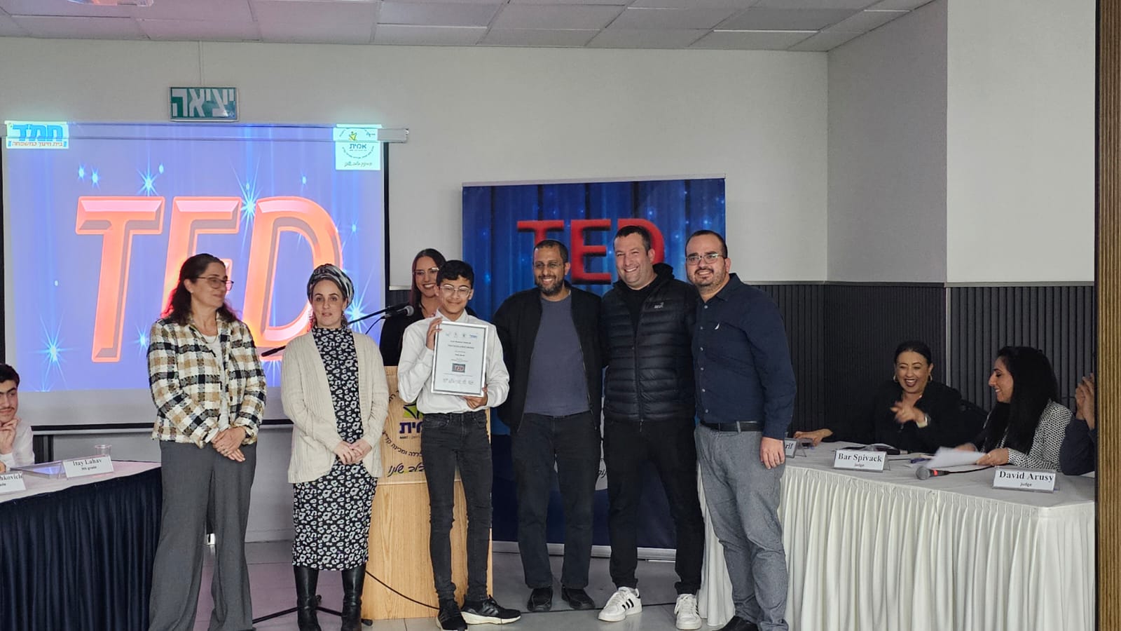הזוכה בתחרות TED באנגלית של אמית המר: עמית דוד, תלמיד כיתה ח' מופ